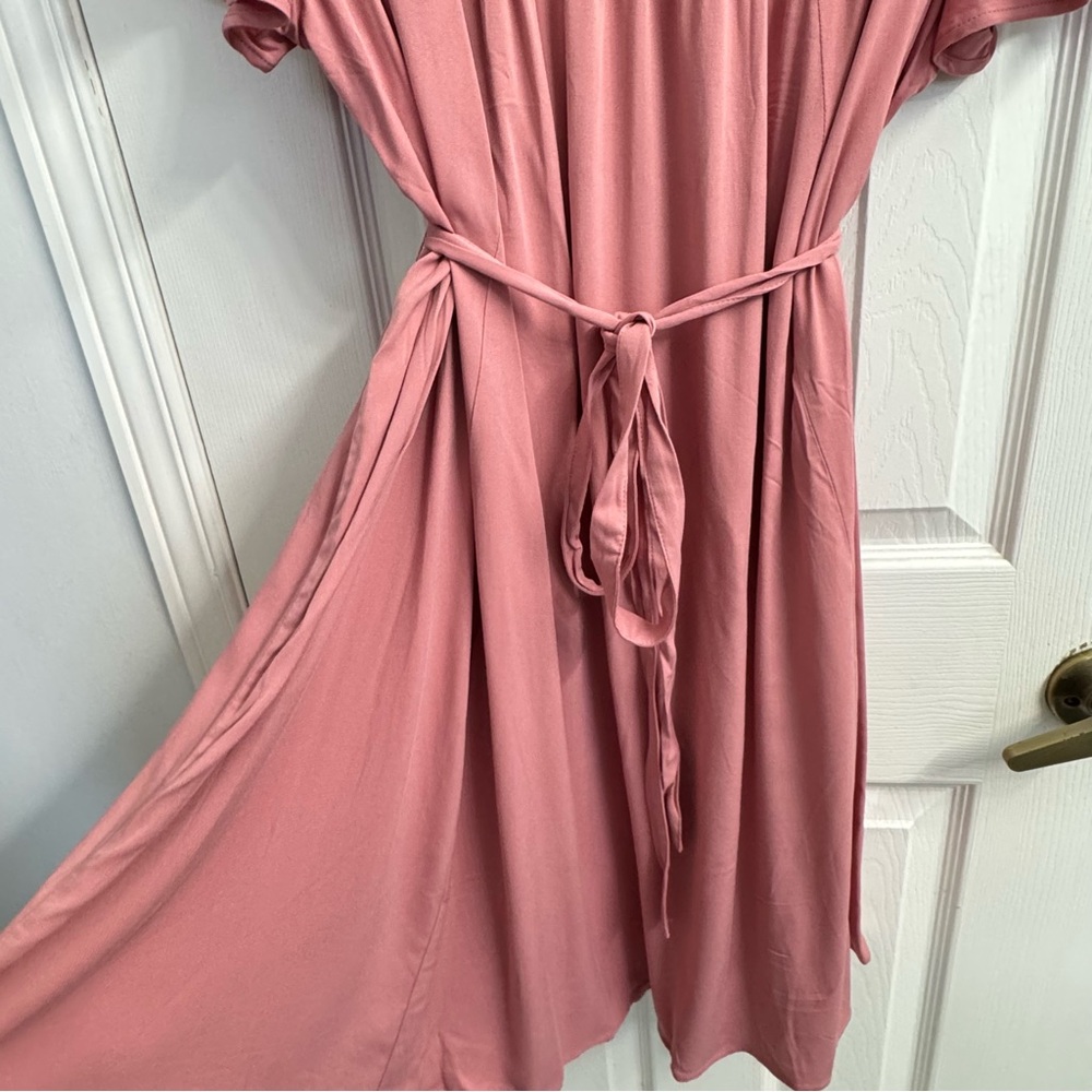 Torrid Women's Pink Mini Challis Embroidered Dress - Plus Size 1 - NWOT - Picture 7 of 11